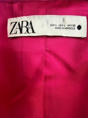 Zara Hot Pink Lined Jacket